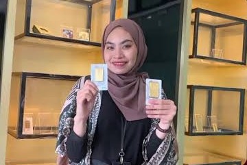 Harga emas Antam meroket hari ini di Pekanbaru (foto/riki)